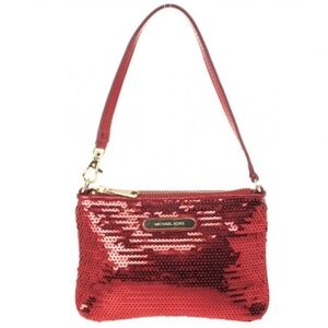 Michael by Michael Kors Mini Red Sequin Wristlet Bag